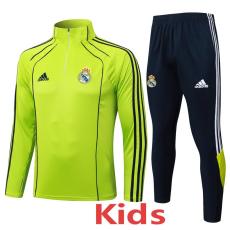 2025-26 RMA Grass green Kids Half Pull Tracksuit#E2574(童装)(半拉链)