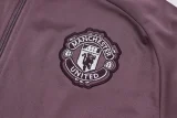 2025-26 Man Utd Grey purple Kids Jacket Tracksuit#E2581(童装)