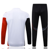 25-26 Ajax White Kids Half Pull Tracksuit #E25125(童装)(半拉链)