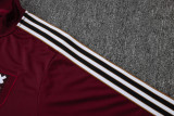 2025-26 Ajax Jujube red Kids Half Pull Tracksuit#E2598(童装)(半拉链)