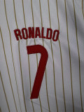 2025-26 Portugal White Casual Edition Baseball Jersey(RONALDO 7)