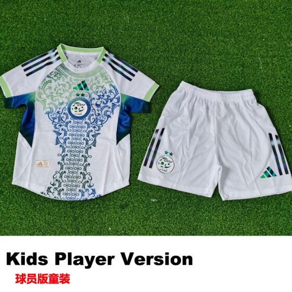 25-26 Algeria White Special Edition Kids Player Version Soccer Jersey(球员童装)