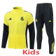 2025-26 RMA Yellow Kids Jacket Tracksuit #E25112(童装）