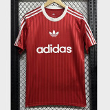 2025 AD Casual Red Fans Training shirts *三叶草