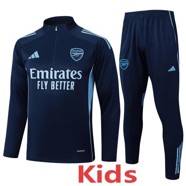2025-26 ARS Royal blue Kids Half Pull Tracksuit#E2527(童装)(半拉链)