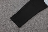 2025-26 Germany Black Half Pull Tracksuit (半拉链）