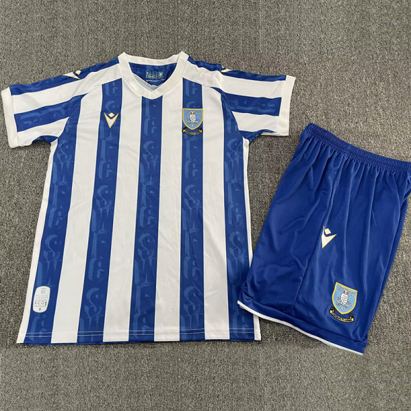 2025-26 Sheffeld Wednesday Home Kids Soccer Jersey