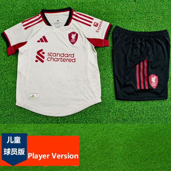 2025-26 LIV Away Kids Player Version Soccer Jersey (球员童装)