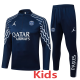 25-26 PSG Jordan Royal blue Kids Half Pull Tracksuit #E25154(童装)(半拉链)