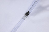 2025-26 JUV White Kids Half Pull Tracksuit #E25117(童)(半拉链)