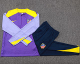 2025-26 ATM Purple Half Pull Tracksuit #B2578(半拉链）