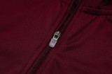 25-26 Ajax Jujube red Half Pul Tracksuit #B2540(半拉链)