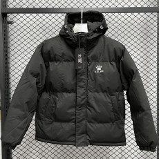 24-25 MF7 KELME Black Hooded Cotton Coat #棉衣