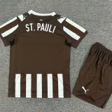 25-26 ST PAULI Home Kids Soccer Jersey