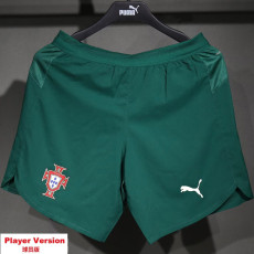 25-26 Portugal Home Player Version Shorts Pants (HighQuality)(球员短裤)