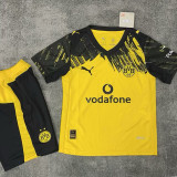 2025-26 Dortmund Home Kids Soccer Jersey