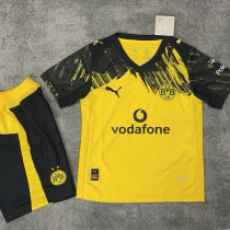 2025-26 Dortmund Home Kids Soccer Jersey