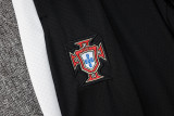 25-26 Portugal Black green Half Pull Tracksuit #B2507(半拉链)
