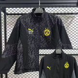 2025-26 Dortmund Grey & Black Double SidedWindbreaker(双面风衣)