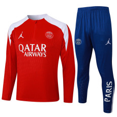 2025-26 PSG Jordan Red Half Pull Tracksuit #B2516(半拉链）