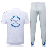 2025-26 Bayern White Polo Tracksuit #C2555
