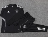 25-26 Germany Black Kids Half Pull Tracksuit #E25149(童装)(半拉链)