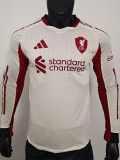 2025-26 LIV Away Long Sleeve Player Version Soccer Jersey(长袖球员)