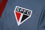 2025-26 Sao Paulo Grey Red Half Pull Tracksuit#B2575(半拉链)