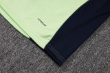 2025-26 RMA Light green Kids Half Pull Tracksuit#E2567(童装)(半拉链)