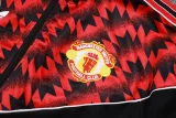 2025-26 Man Utd Black Red Kids Jacket Tracksuit#E25105(童装）