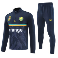 2025-26 Cameroon Royal blue Half Pull Tracksuit(半拉链）