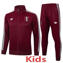 2025-26 Ajax Jujube red Kids Jacket Tracksuit #E2538(童装）
