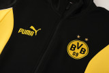 25-26 Dortmund Black Yellow Jacket Tracksuit #01