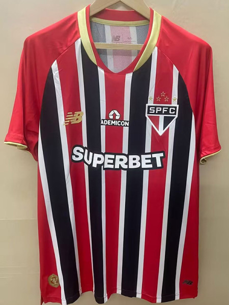 25-26 Sao Paulo Away 1:1 Fans Soccer Jersey