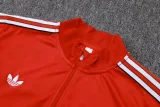 2025-26 Man Utd Red Kids Half Pull Tracksuit #E2596(童装)(半拉链)