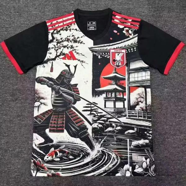 24-25 Japan Black Special Edition Fans Training Shirts *长刀武士