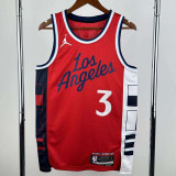 2024-25 Clippers PAUL #3 Red Top Quality Hot PressingNBA Jersey (Trapeze Edition) 飞人版