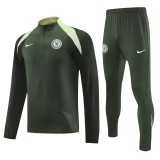 25-26 CHE Army green Half Pull Tracksuit (半拉链)