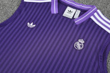 2025-26 RMA purple vest and shorts set