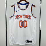2022-23 KNICKS CLARKSON #00 White Top Quality HotPressing NBA Jersey