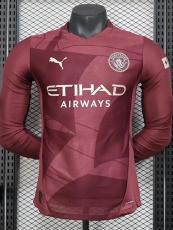 24-25 Man City Third Long Sleeve Player Version Soccer Jersey (长袖球员)
