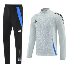 2025 AD Grey Half Pull Tracksuit #AB08 (半拉链)