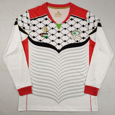 2016-2017 Palestine FC White Long Sleeve Retro Soccer Jersey (长袖)