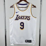 2022-23 Lakers JAMES JR. #9 White Top Quality Hot Pressing NBA Jersey(圆领)