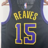 2023-24 LAKERS REAVES #15 Black City Edition Top Quality Hot Pressing NBA Jersey