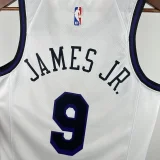 2022-23 LAKERS JAMES JR. #9 White City Edition Top Quality Hot Pressing NBA Jersey