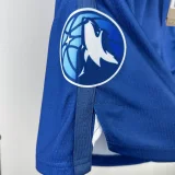 2023-24 TIMBERWOLVES Blue City Edition Top Quality NBA Pants