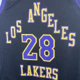2023-24 LAKERS HACHIMURA #28 Black City Edition Top Quality Hot Pressing NBA Jersey