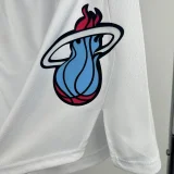 2023-24 HEAT White South Coast Top Quality NBA Pants