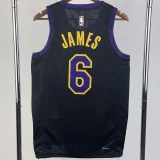2023-24 LAKERS JAMES #6 Black City Edition Top Quality Hot Pressing NBA Jersey